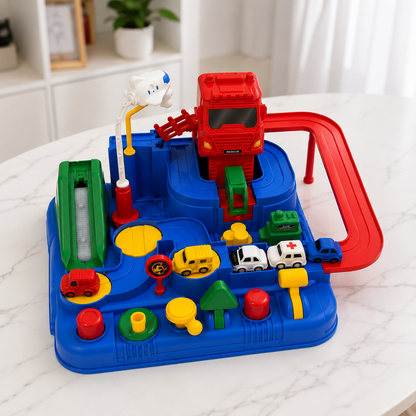 Kids Car Track Interactive Toy Vehicle Puzzle Playset