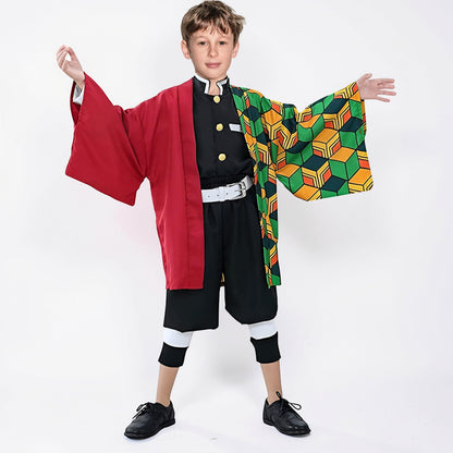 Kids Costume Kimono Outfit Set Dress Up Party Wear