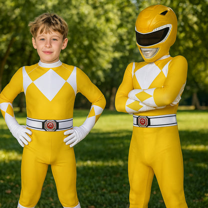 Costume Bambini Stile Ranger Tuta Muscolare Maschera