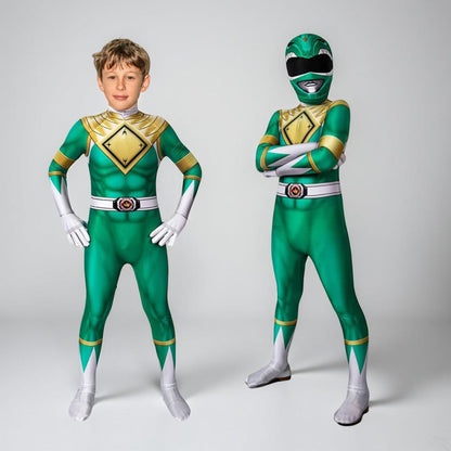 Costume Bambini Stile Ranger Tuta Muscolare Maschera