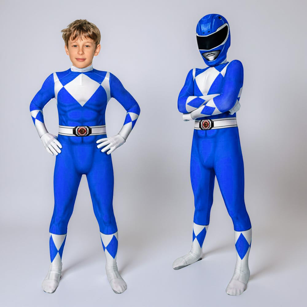 Costume Bambini Stile Ranger Tuta Muscolare Maschera