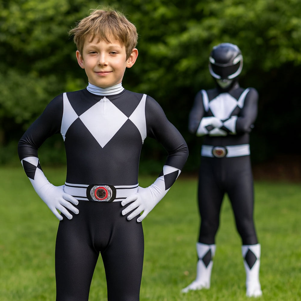 Costume Bambini Stile Ranger Tuta Muscolare Maschera