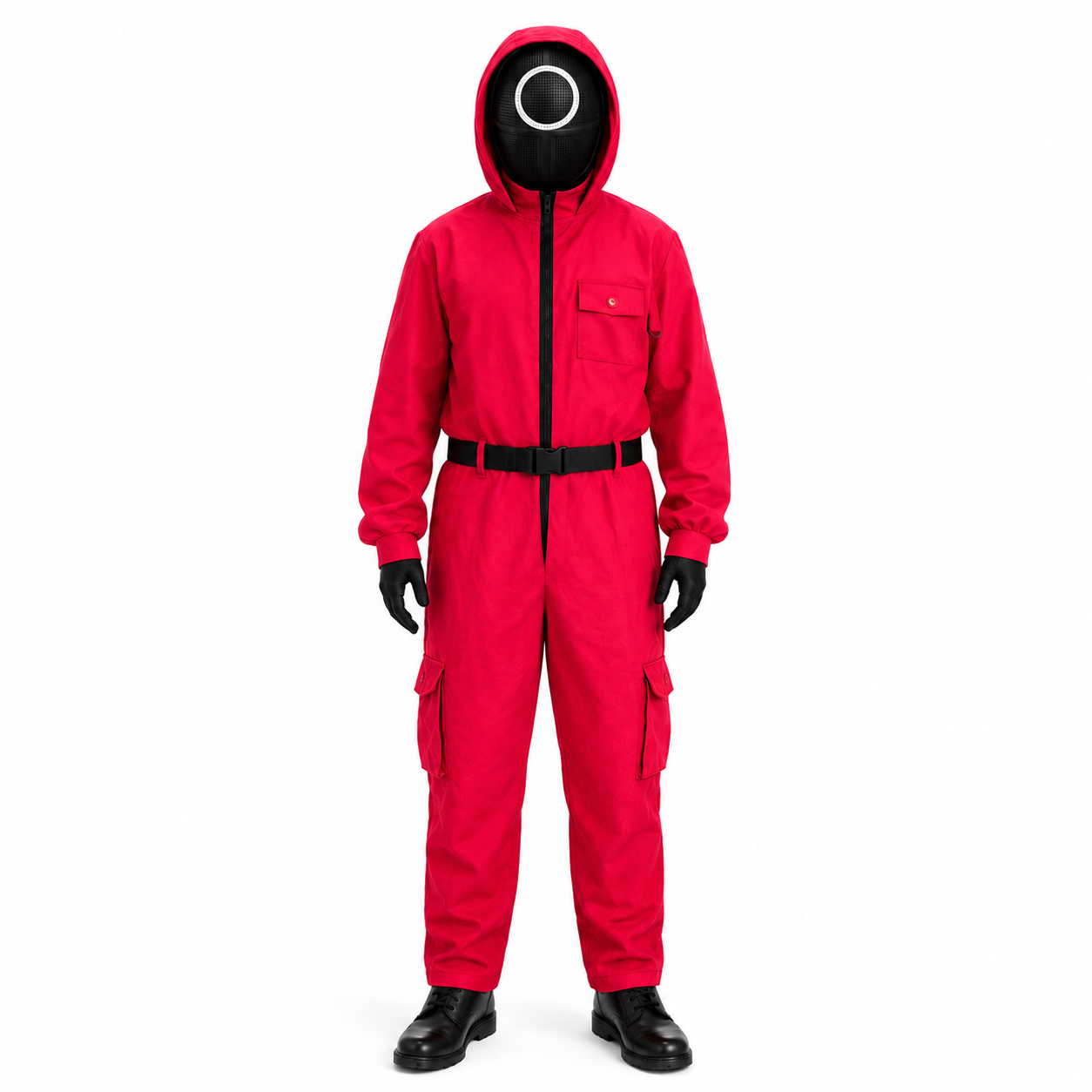 Kids Costume Set Guard Cosplay Jumpsuit Mask Outfit