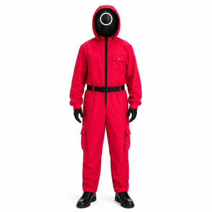 Kids Costume Set Guard Cosplay Jumpsuit Mask Outfit