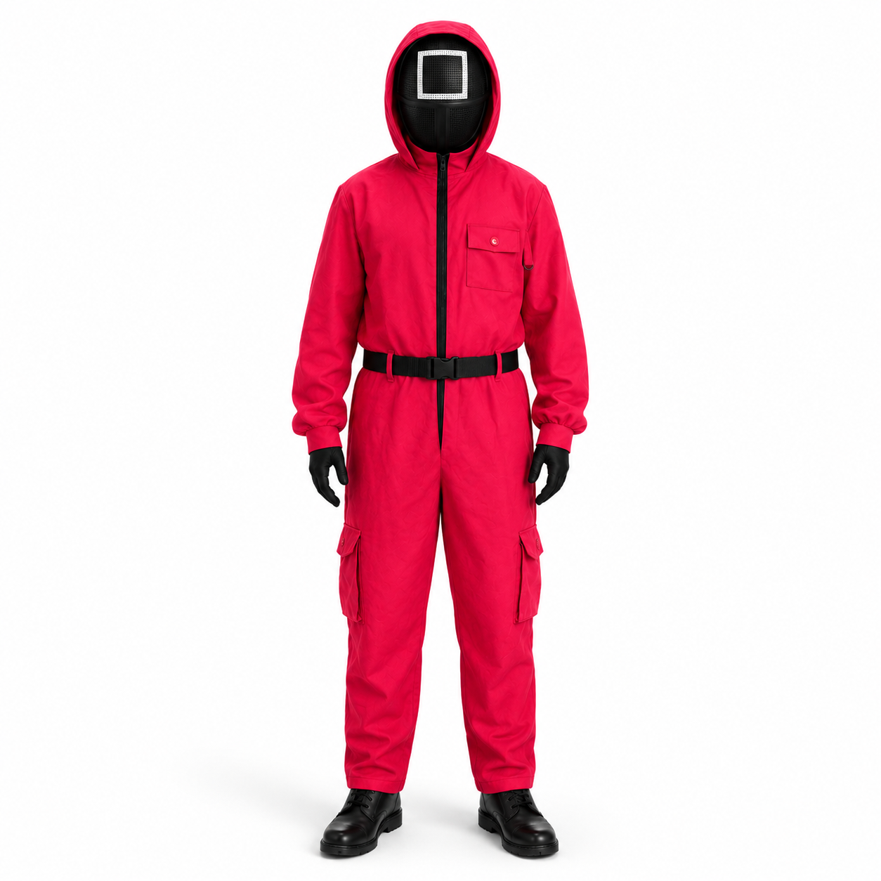 Kids Costume Set Guard Cosplay Jumpsuit Mask Outfit