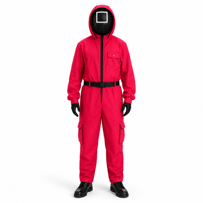 Kids Costume Set Guard Cosplay Jumpsuit Mask Outfit