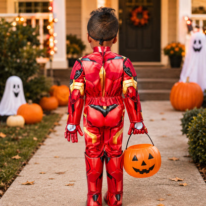 Kids Costume Superhero Armored Dress Up Outfit