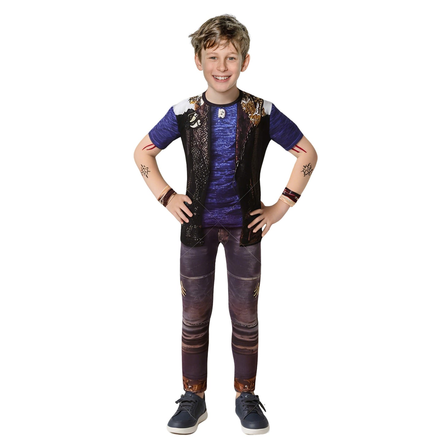 Kids Costume Zombie Cosplay Jumpsuit Dress Up Outfit