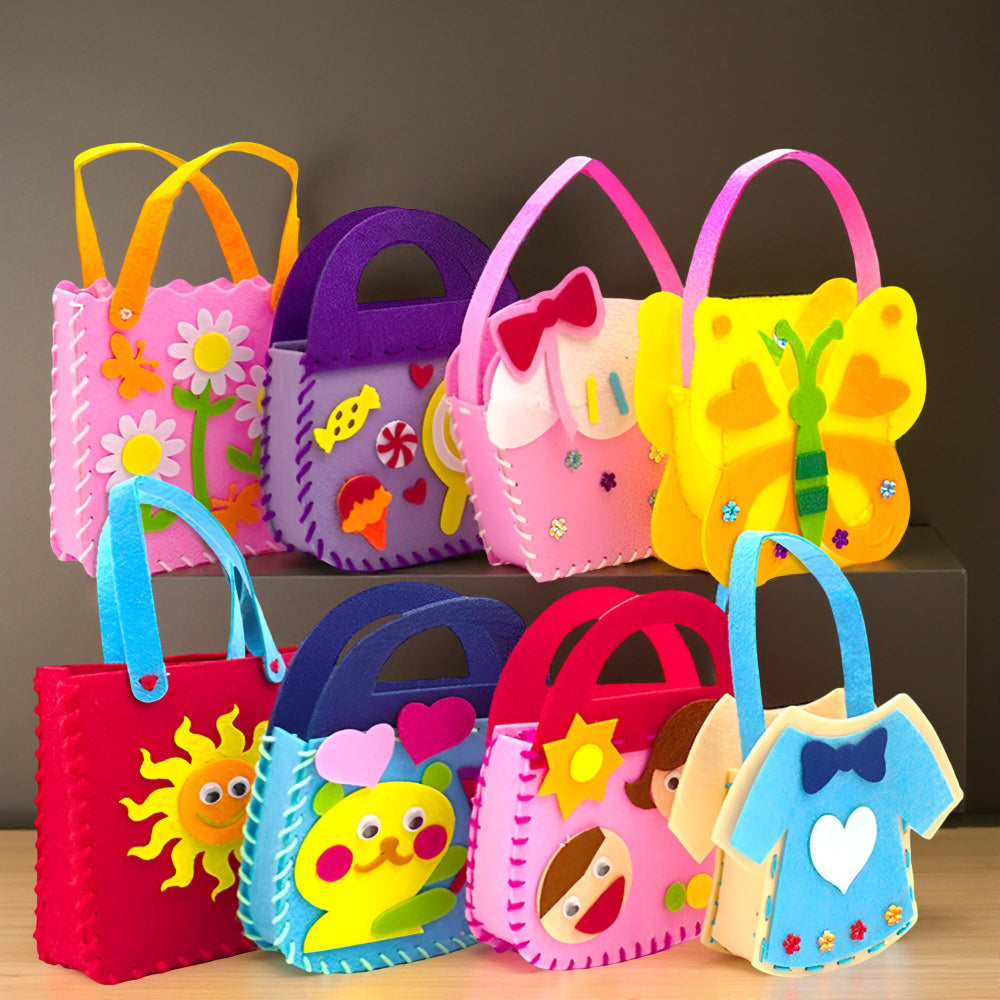 Kids Craft Kit Felt Bag Sewing Set Creative DIY Projects