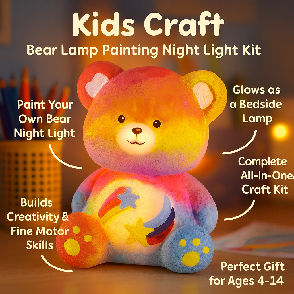 Kinder Bastellampe Malset Licht Kunst Aktivität Spielzeug Set