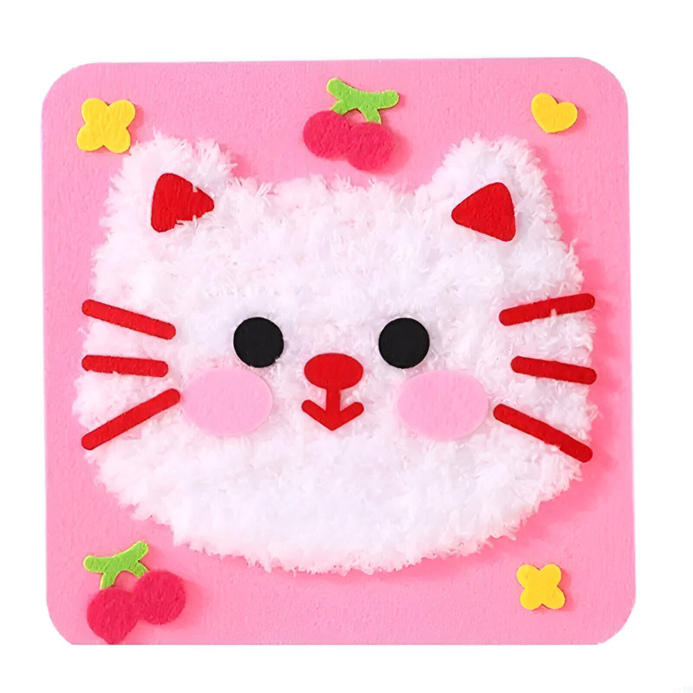 Kinder Stickerei Bastelset DIY Tier Kunst Kreativer Spaß Set