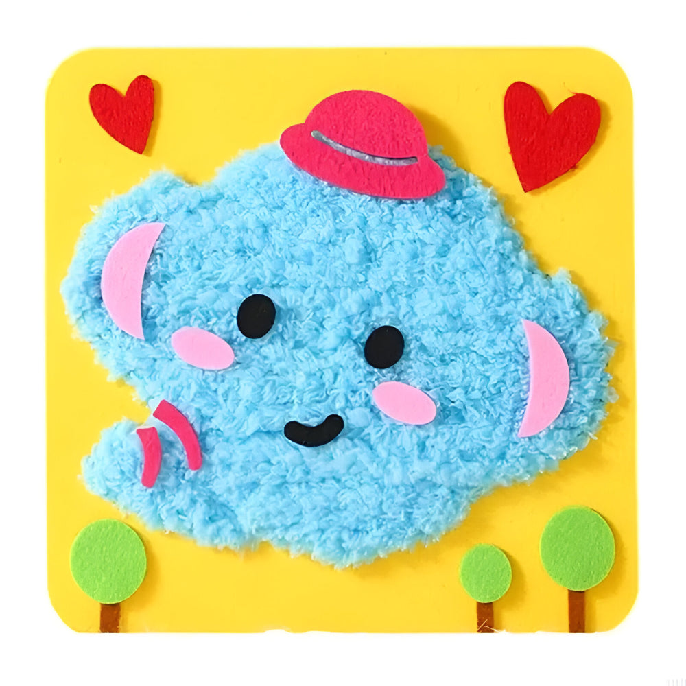Kinder Stickerei Bastelset DIY Tier Kunst Kreativer Spaß Set