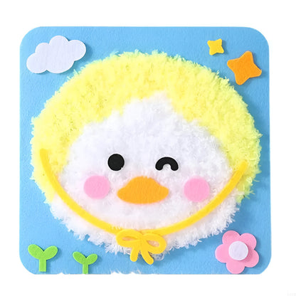 Kinder Stickerei Bastelset DIY Tier Kunst Kreativer Spaß Set