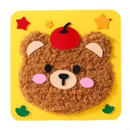 Kinder Stickerei Bastelset DIY Tier Kunst Kreativer Spaß Set