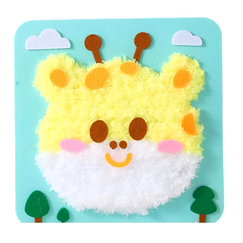 Kinder Stickerei Bastelset DIY Tier Kunst Kreativer Spaß Set