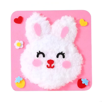 Kinder Stickerei Bastelset DIY Tier Kunst Kreativer Spaß Set