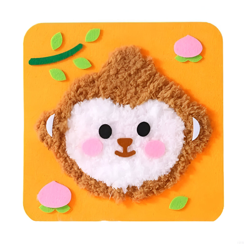 Kinder Stickerei Bastelset DIY Tier Kunst Kreativer Spaß Set
