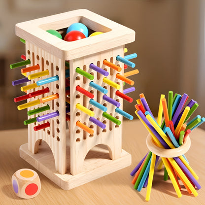Kids Game Balance Wooden Stacking Stick Learning Activity