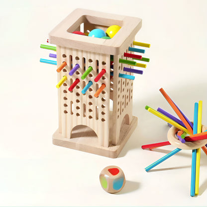 Kids Game Balance Wooden Stacking Stick Learning Activity
