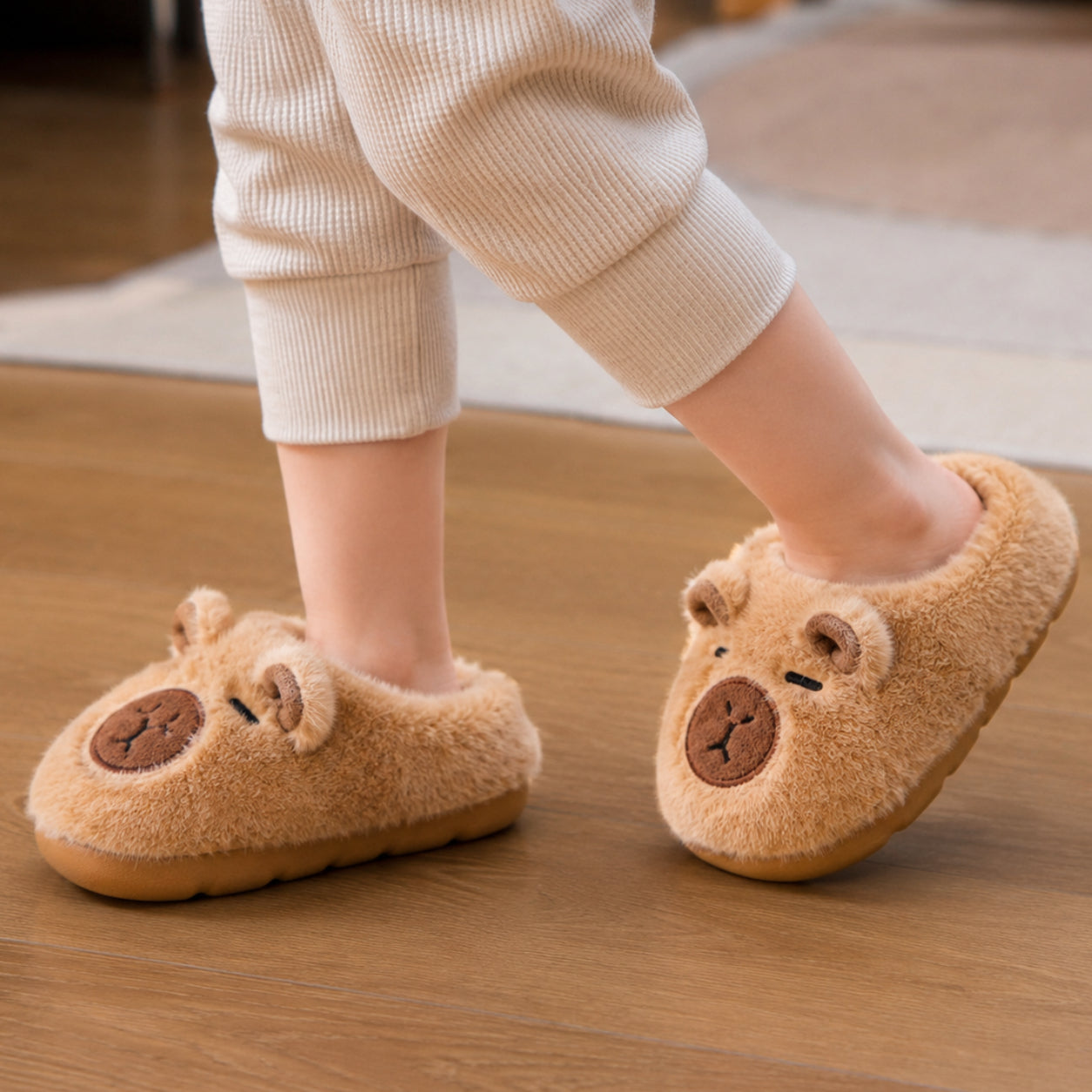 Kids Slippers Cute Animal Indoor Grip House Shoes