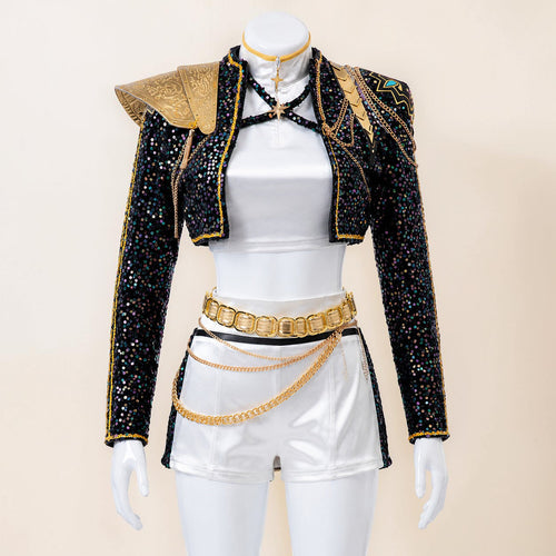 Halloween Costumes Girls Dance Outfit Stage Performance Set