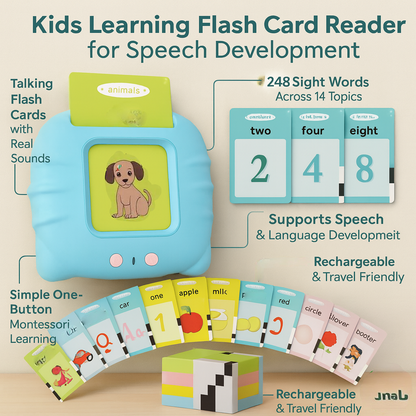 Kinder Lernkartenleser Montessori Bildungs-Spielzeug