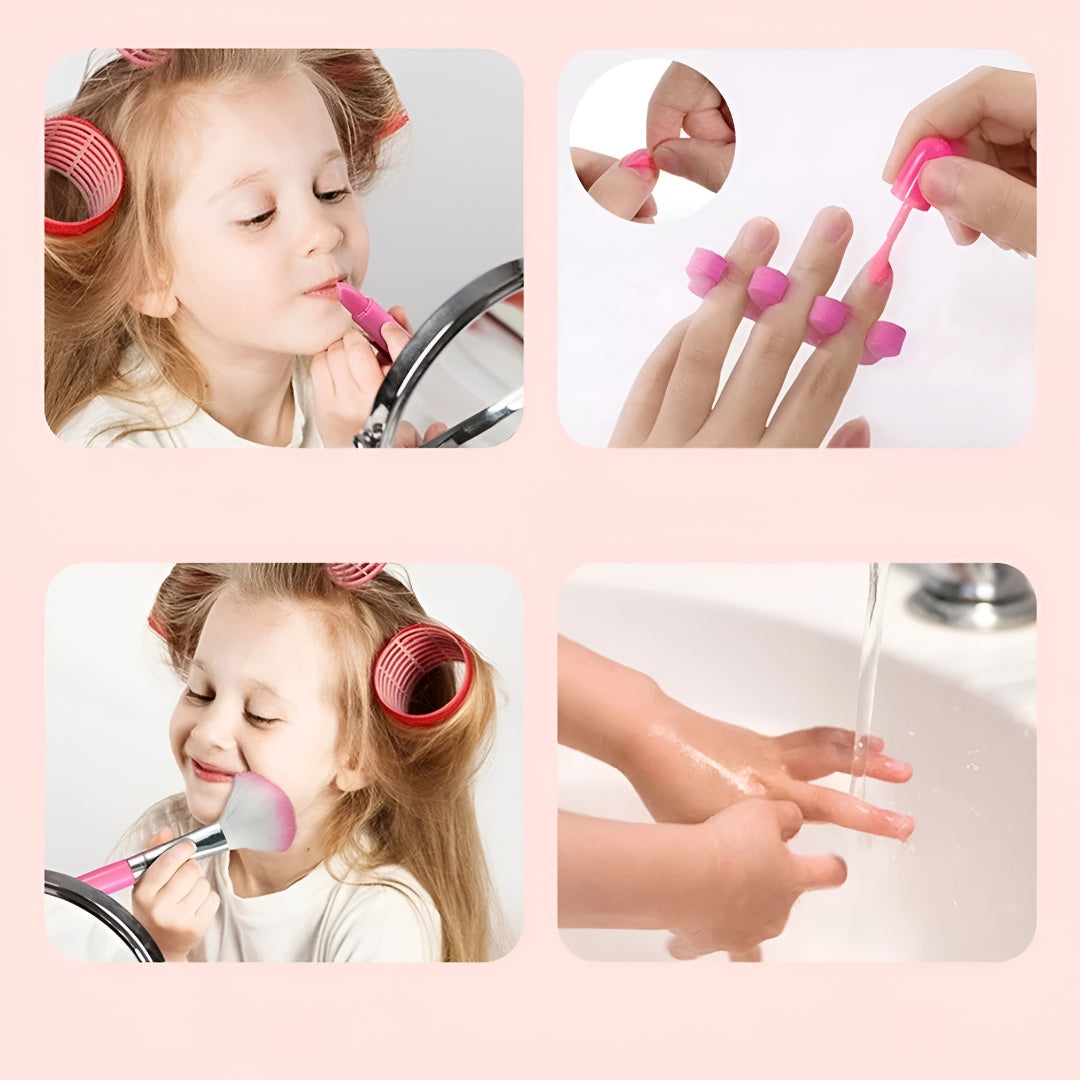 Kids Makeup Kit Pretend Play Beauty Case Set