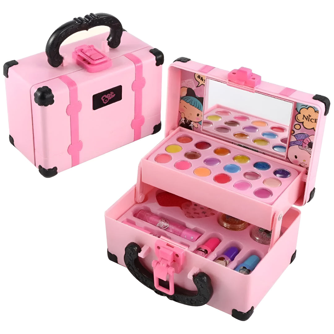 Kids Makeup Kit Pretend Play Beauty Case Set