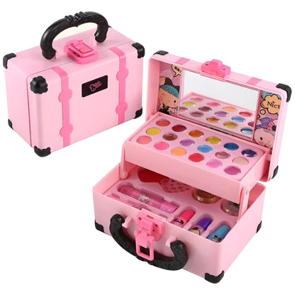 Kids Makeup Kit Pretend Play Beauty Case Set