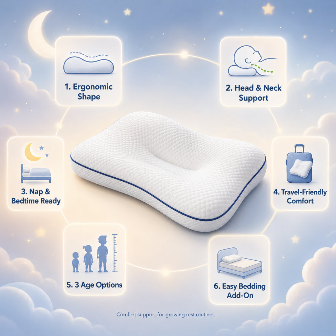 Kids Pillow Posture Support Rest Cushion
