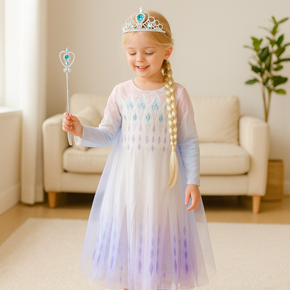Kids Princess Dress Tulle Costume Set