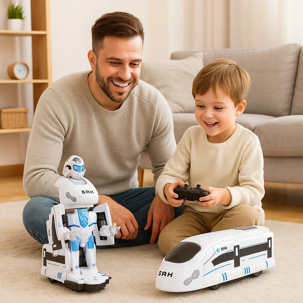 Kids Robot Toy Train Transforming Play – Slumberkiddies