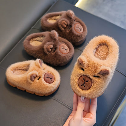 Kids Slippers Cute Animal Indoor Grip House Shoes