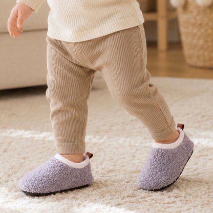 Kids Slippers Non Slip Plush Indoor House Shoes