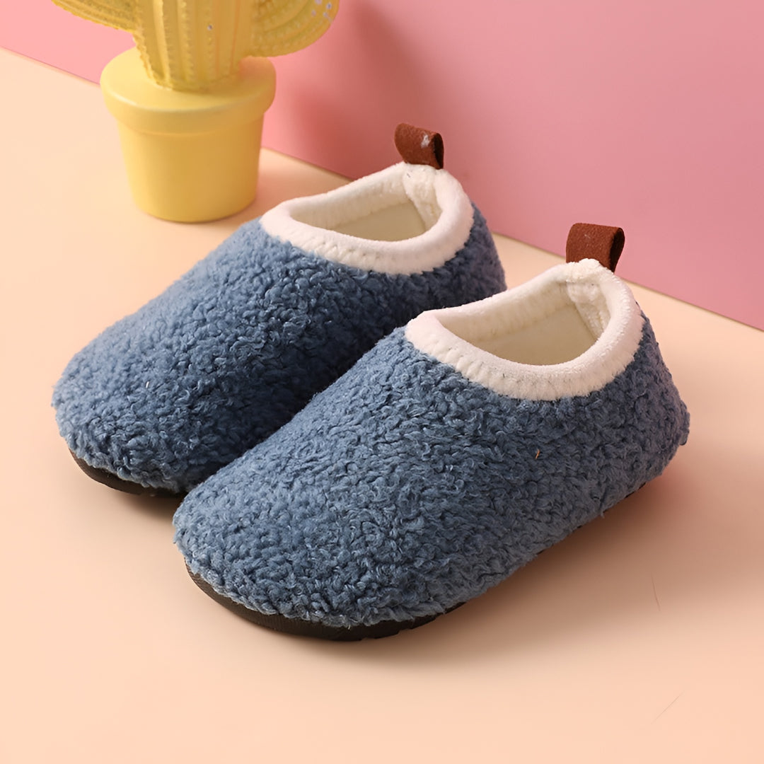 Kids Slippers Non Slip Plush Indoor House Shoes