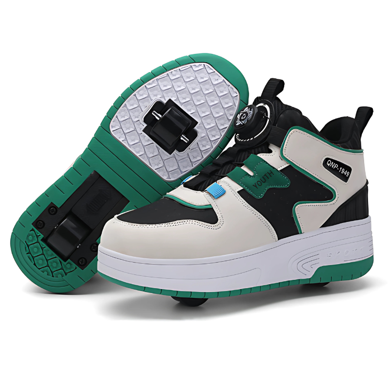 Kids Sneakers Retractable Wheels Roller Skate Shoes