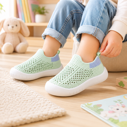 Kids Sneakers Slip On Breathable Casual Walking Shoes