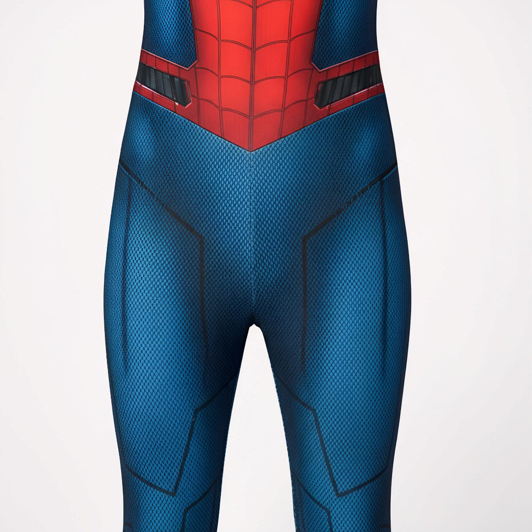 Kids Superhero Costume Stretch Cosplay Suit Mask Halloween