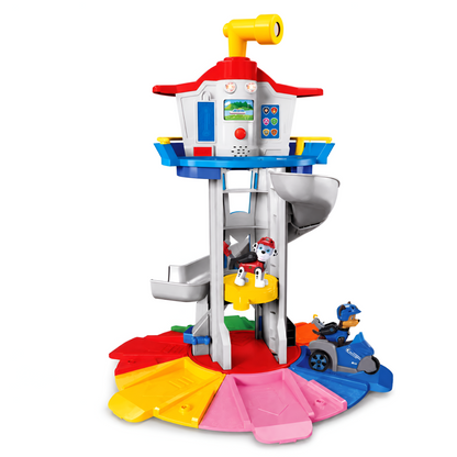 Kids Toy Car Set Tower Slide Rescue Activity Playset
