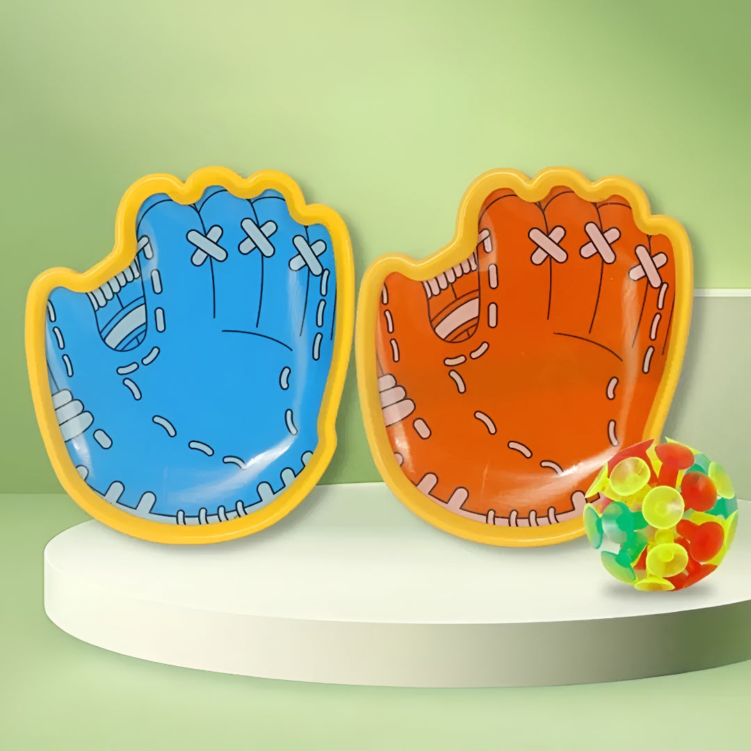 Kids Toy Catch Ball Game Suction Paddle Outdoor