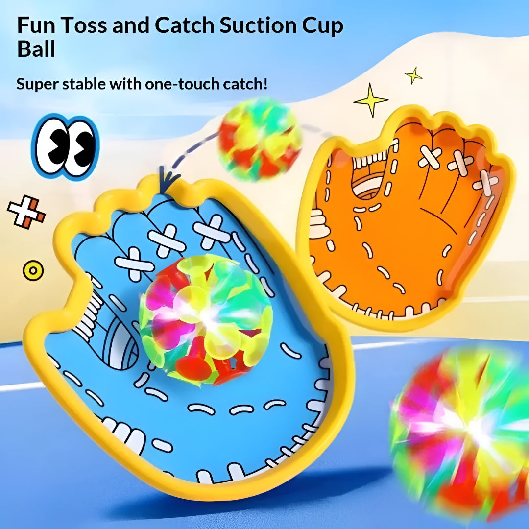 Kids Toy Catch Ball Game Suction Paddle Outdoor