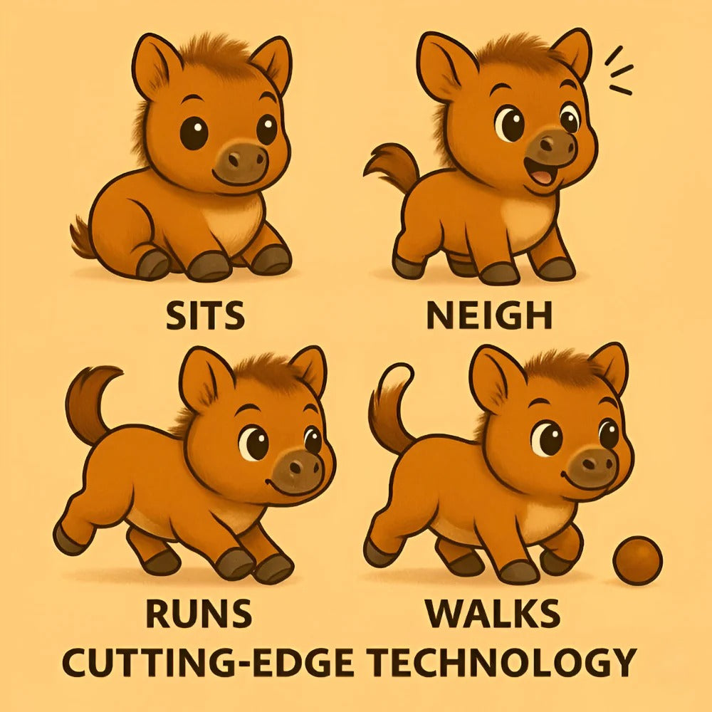 Kids Toy Pony Robot Pet Walking Electronic Pony Playtime Fun