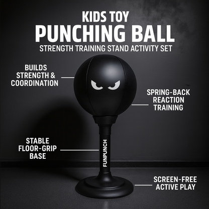 Kids Toy Punching Ball Strength Training Stand Activity Set