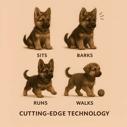 Interactive Robot Dog Toy for Kids - German Shepherd Electronic Pet