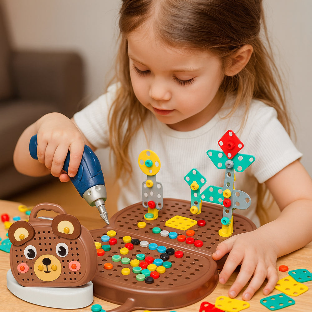 Kids Toy STEM Building Set Drill Construction Kit
