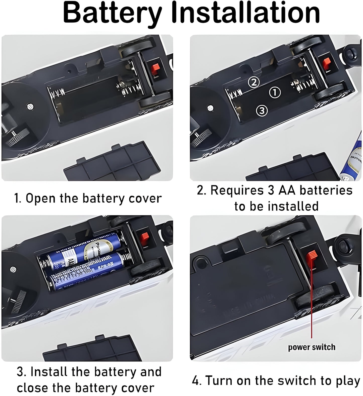 Kids Toy Train Chain Track Electric Style Play Set