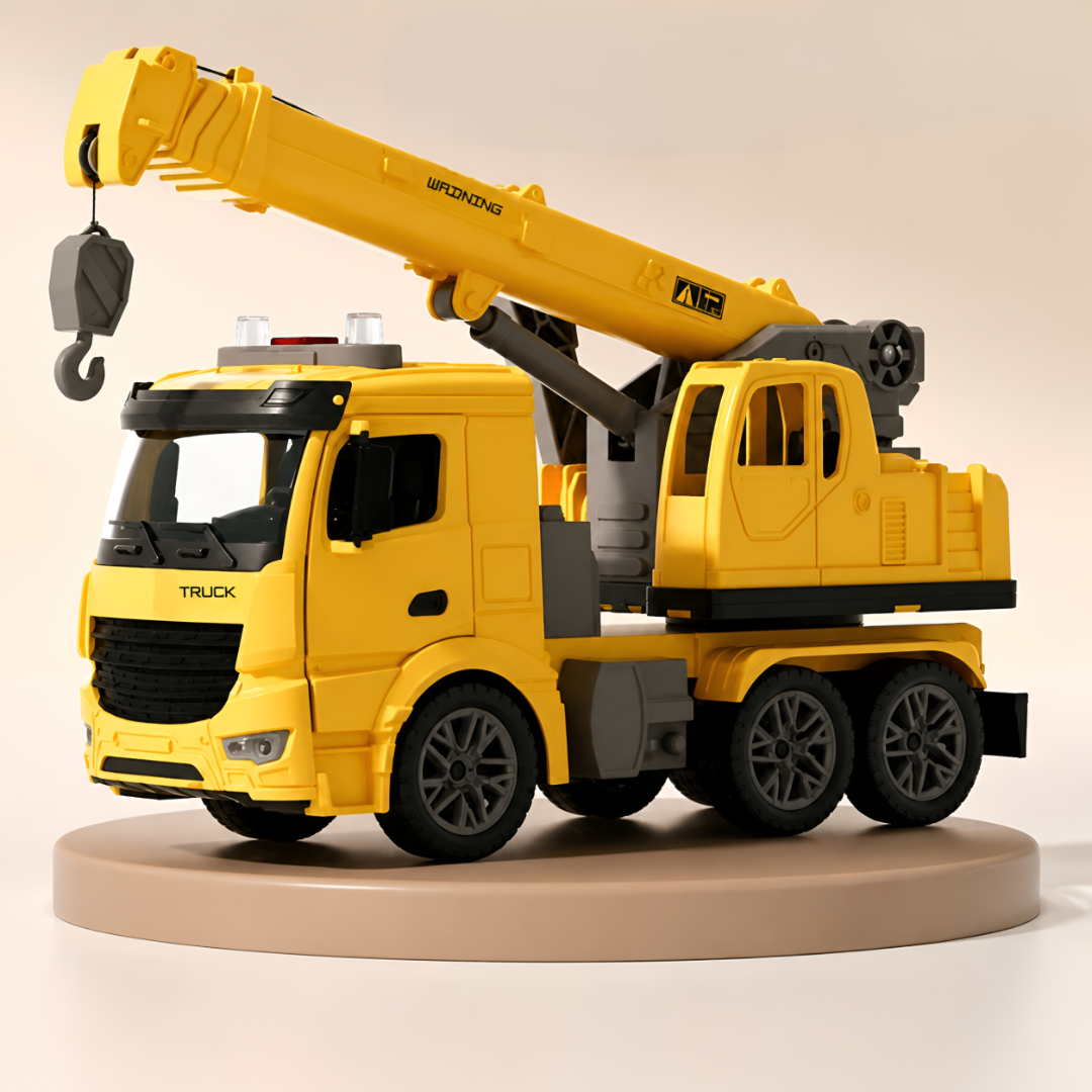 Kids Toy Truck Construction Crane Vehicle Lights Sounds