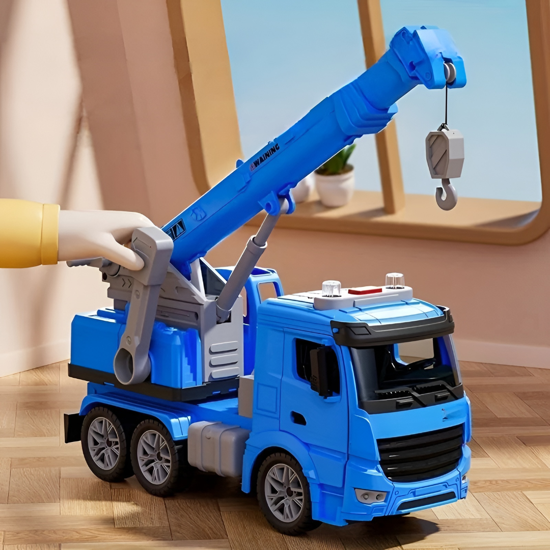 Kids Toy Truck Construction Crane Vehicle Lights Sounds