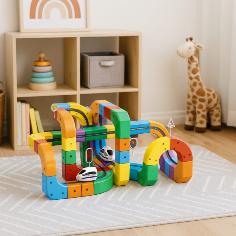 Kids Building Track Toy Set Creative Vehicle Racing Fun 1
