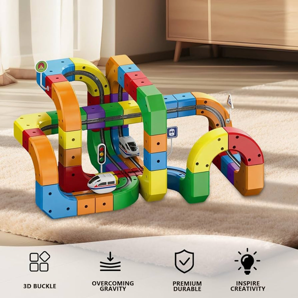 Kids Building Track Toy Set Creative Vehicle Racing Fun 2